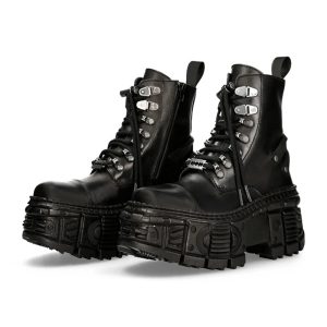 Bota Soho Plataforma Couro