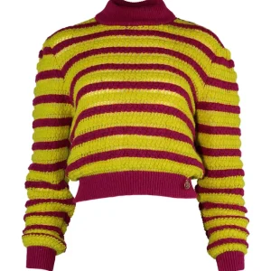 Camisola Jacquard de gola alta