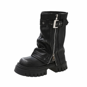 Bota Layne Cano Curto Plataforma