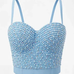 Corpete bustier com brilhantes